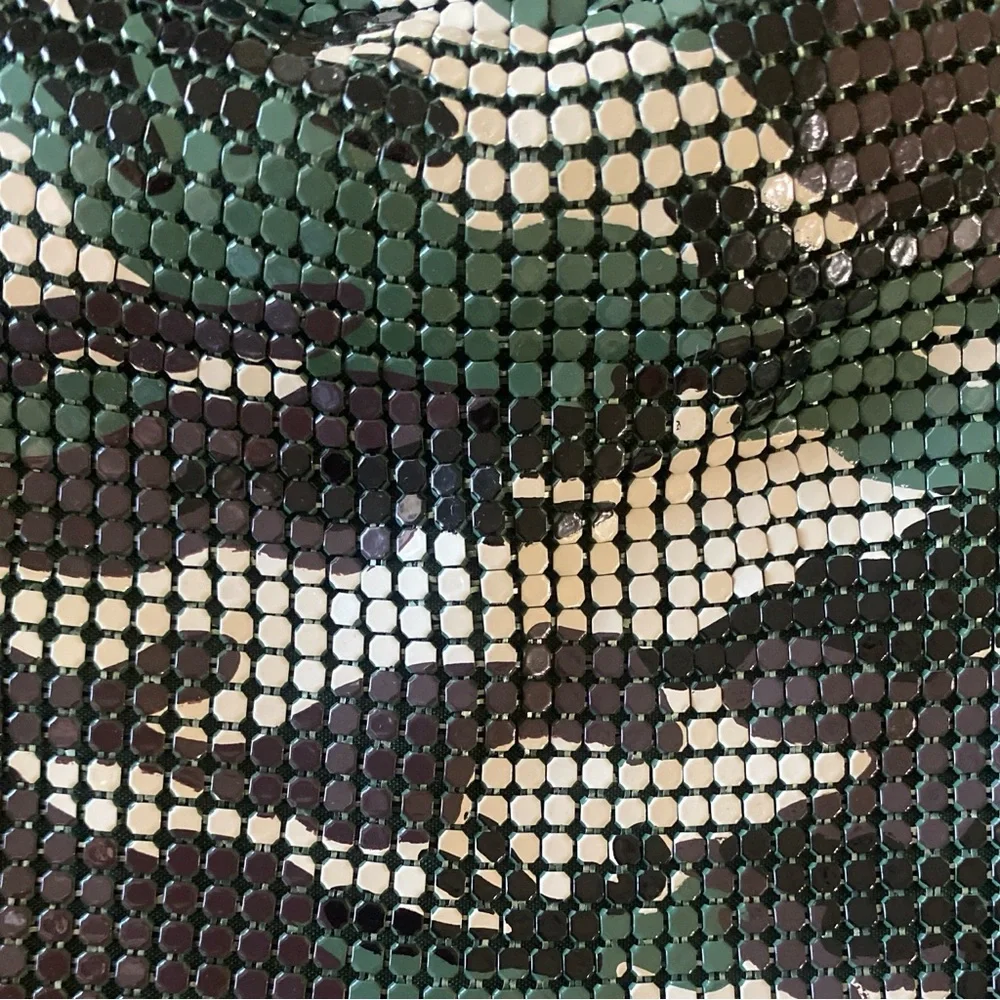 Anabella Camouflage Metal Mesh Hobo Bag – Retro Statement Purse